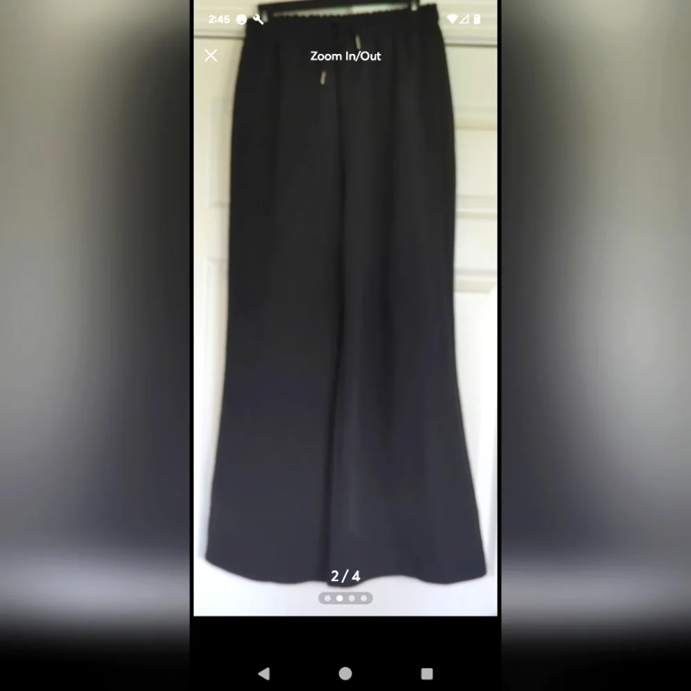 Textured Flare Drawstring Pants - Picture 4 of 4